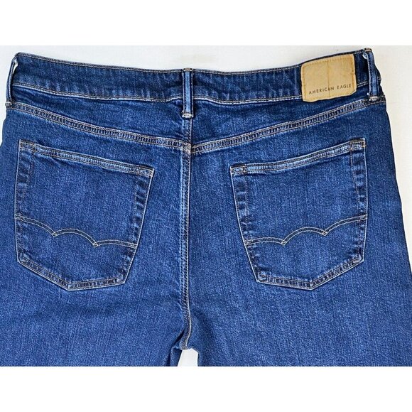 American Eagle Outfitters Size 36X31 Mens Original Bootcut Blue Airflex+ Jeans - Picture 9 of 12